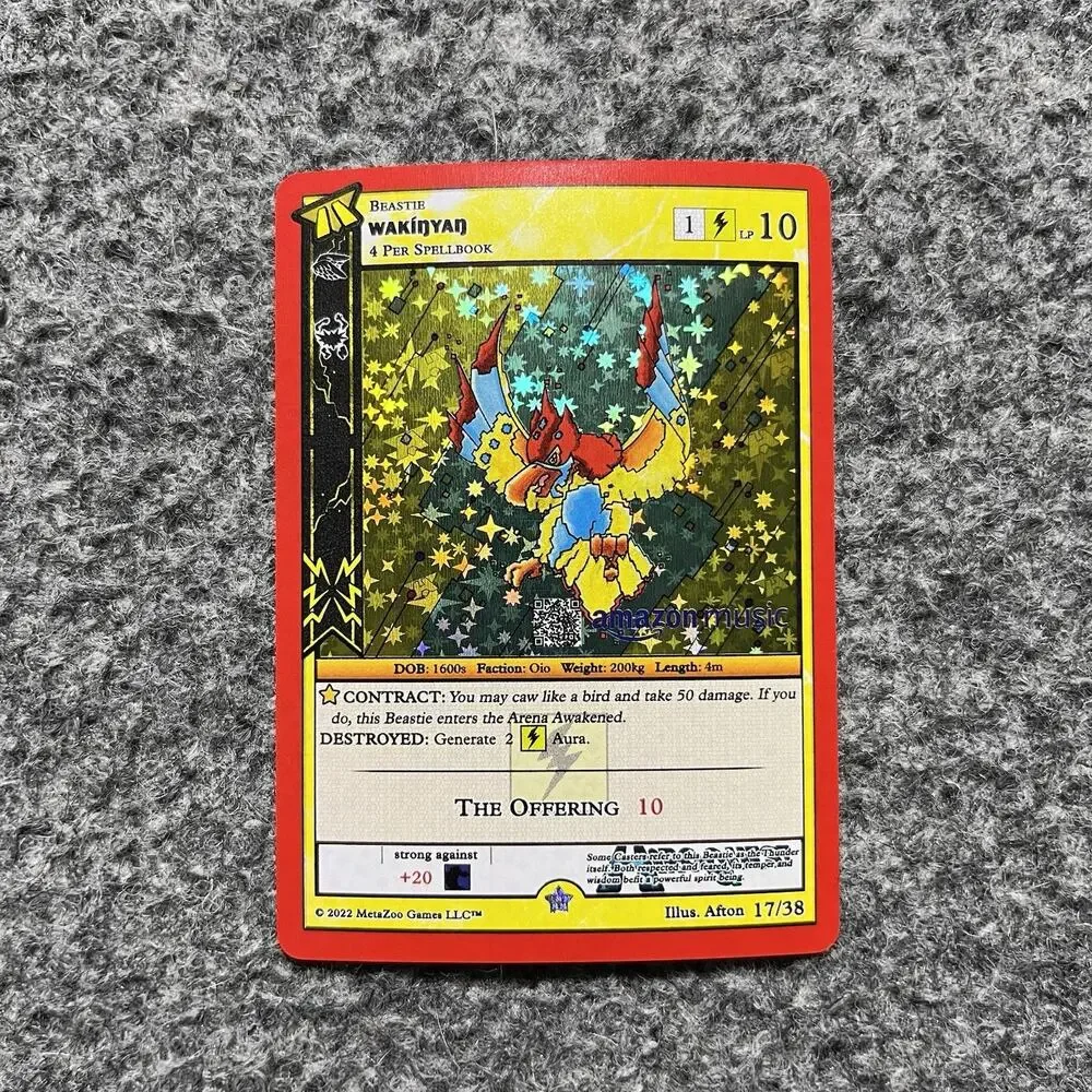 Metazoo HiroQuest Wakinyan Full Holo 17/38 Amazon Music NM Pack Fresh